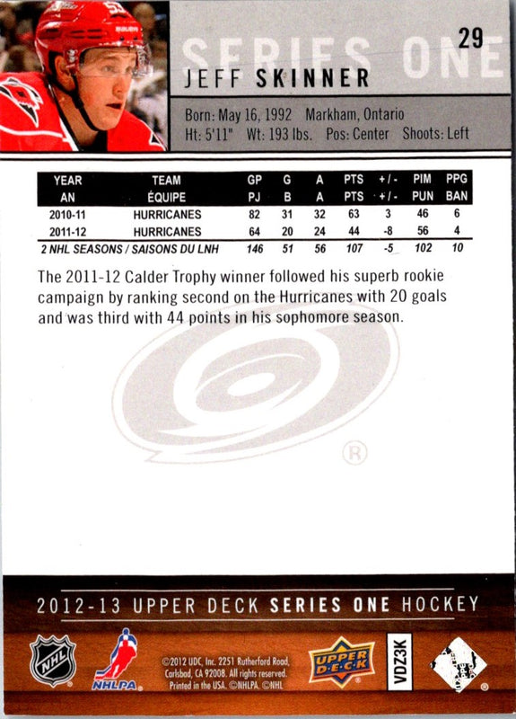 2012 Panini Certified Jeff Skinner #53
