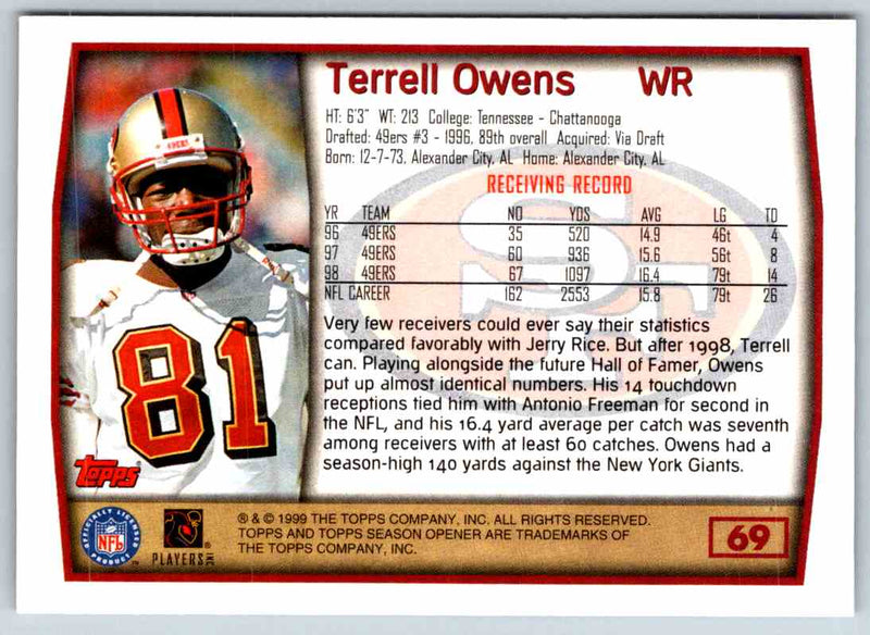 1999 Topps Terrell Owens