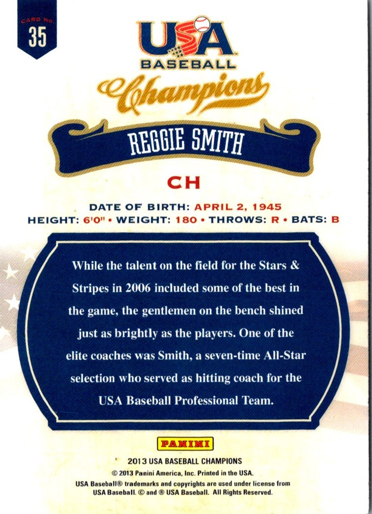 2013 Panini USA Champions Reggie Smith