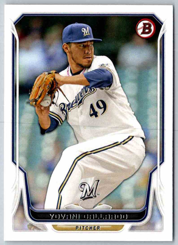 2014 Bowman Yovani Gallardo #64