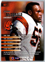 1995 Fleer Ricardo McDonald #67