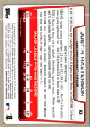 2012 Bowman Chrome Justin Masterson