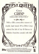 2015 Topps Gypsy Queen Coco Crisp