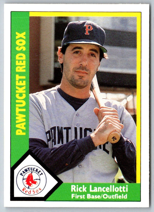 1990 CMC Pawtucket Red Sox Rick Lancellotti #19