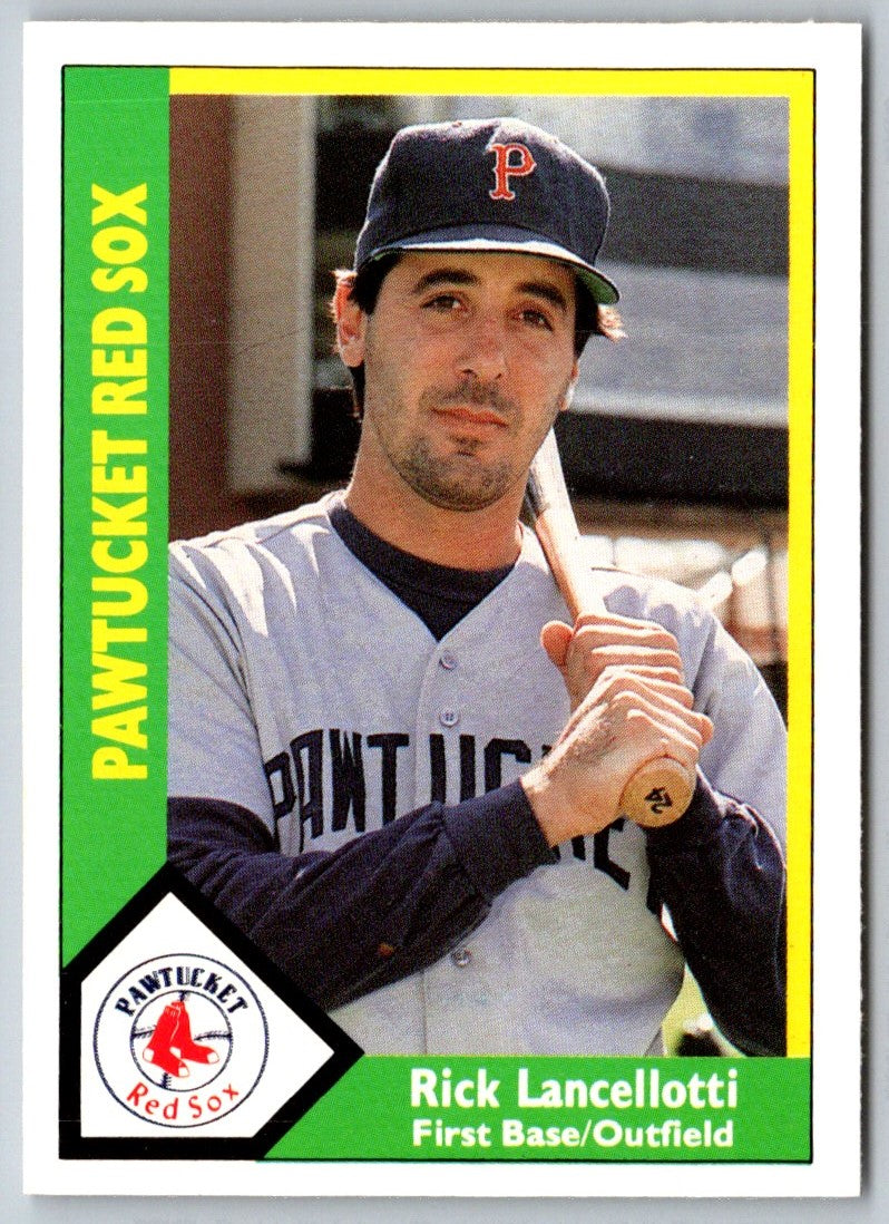 1990 CMC Pawtucket Red Sox Rick Lancellotti