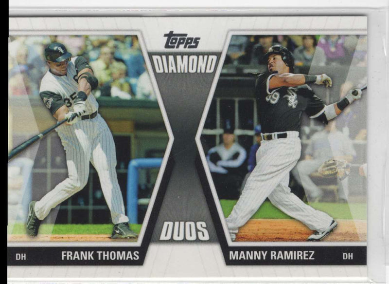 2011 Topps Diamond Duos Frank Thomas/Manny Ramirez