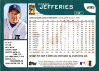 2001 Topps Gregg Jefferies #295