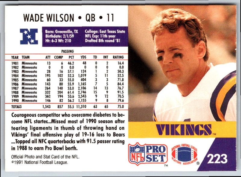 1991 Pro Set Wade Wilson