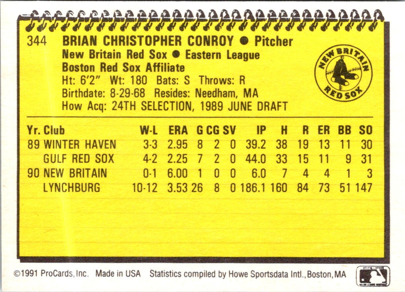 1991 ProCards Brian Conroy