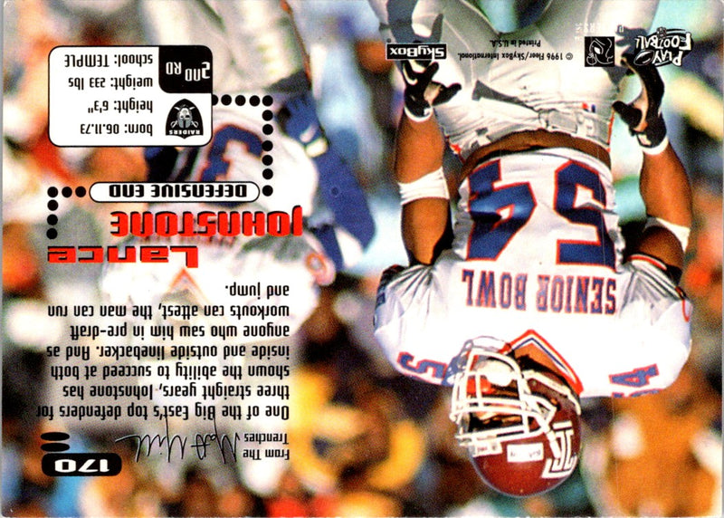 1996 SkyBox Impact Lance Johnstone