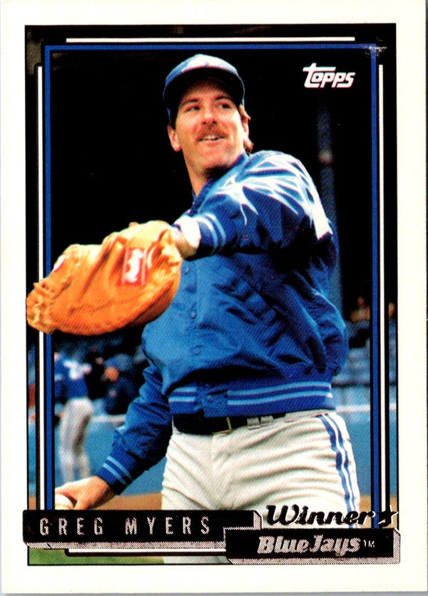 1992 Topps Greg Myers #203