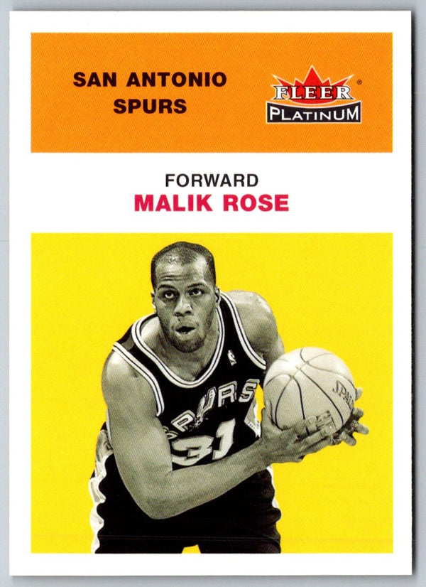 2001 Fleer Platinum Malik Rose #138