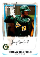 2011 Bowman Prospects Jeremy Barfield #BP3
