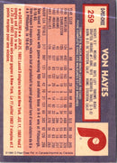 1984 O-Pee-Chee Von Hayes