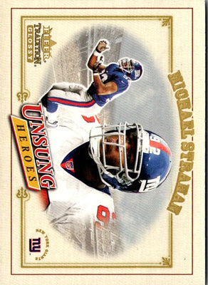 2001 Fleer Tradition Glossy Michael Strahan #327
