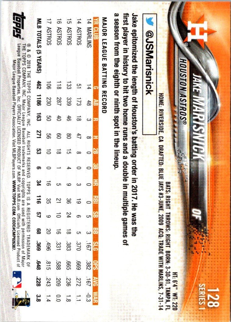 2018 Topps Jake Marisnick