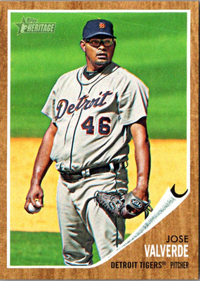 2011 Topps Heritage Jose Valverde #196