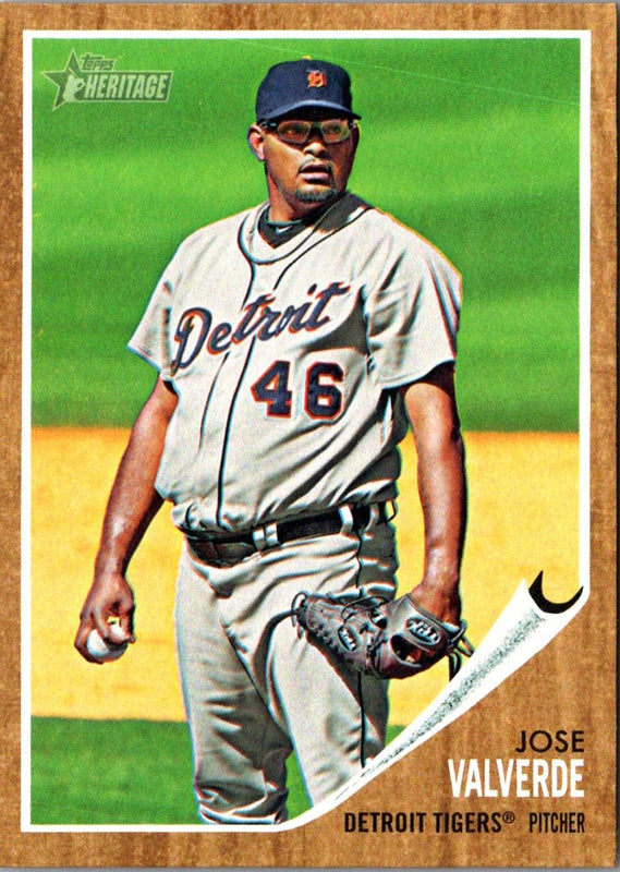 2011 Topps Heritage Jose Valverde #196