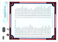 1990 Upper Deck Checklist: 301-400 #400