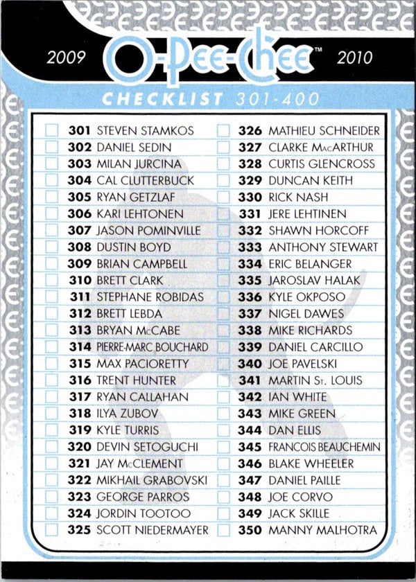 2009 O-Pee-Chee Checklist #700