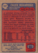 1985 Topps Calvin Muhammad