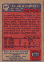 1985 Topps Calvin Muhammad #187 Rookie