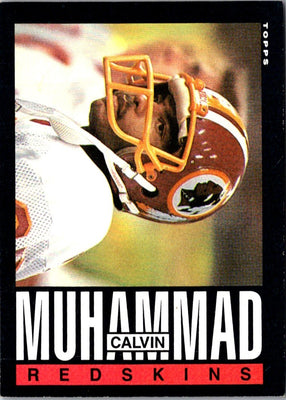 1985 Topps Calvin Muhammad #187 Rookie
