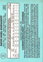 1986 Leaf Dave Shipanoff #29 Rookie