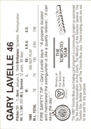 1987 Toronto Blue Jays Fire Safety Gary Lavelle