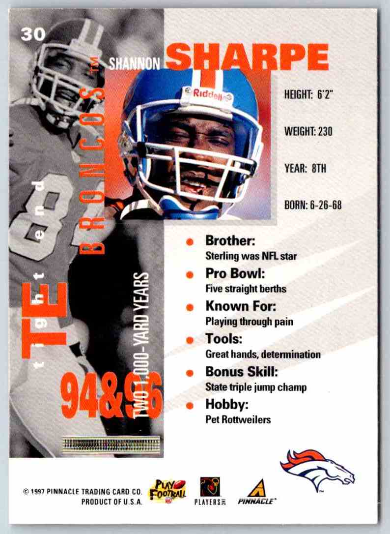 1995 Score Shannon Sharpe