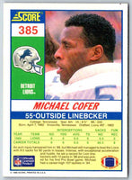 1990 Score Michael Cofer #385