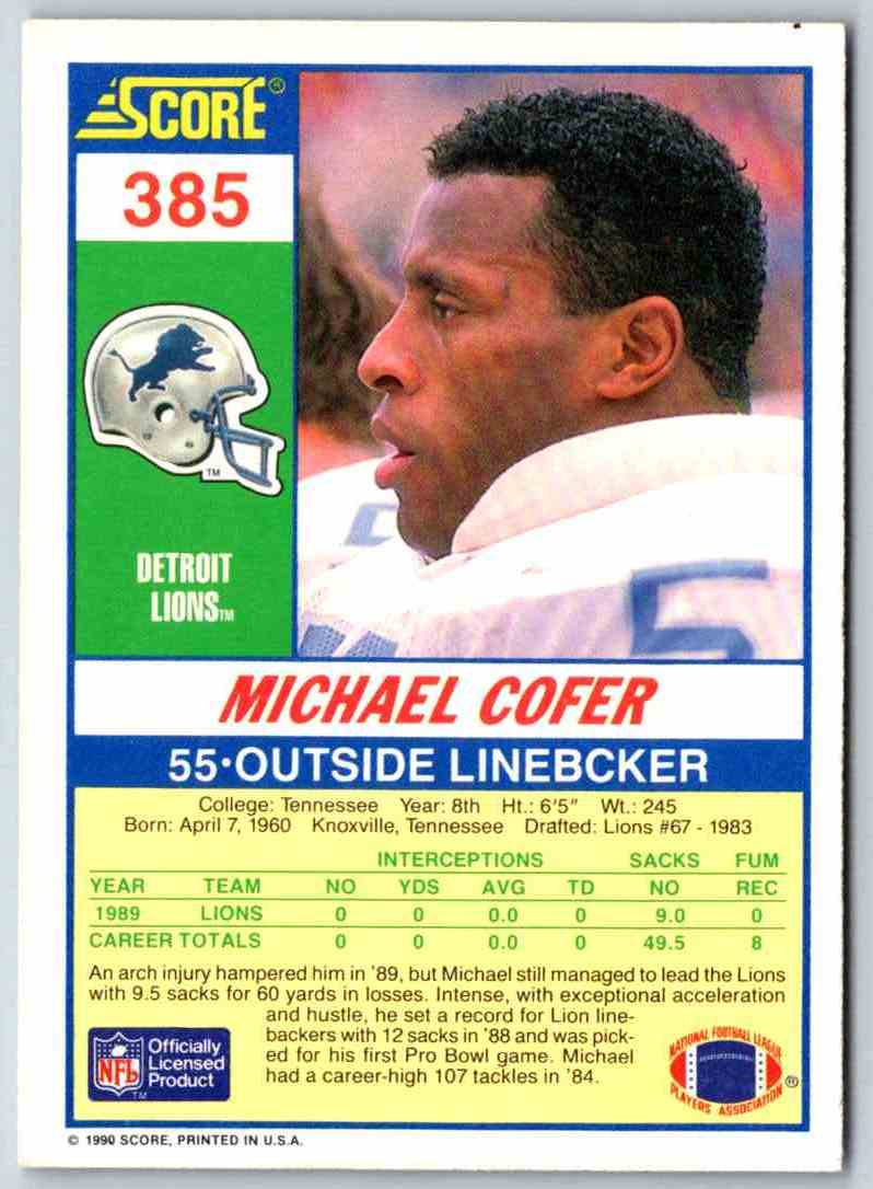 1990 Score Michael Cofer