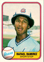 1981 Fleer Rafael Ramirez #266 Rookie