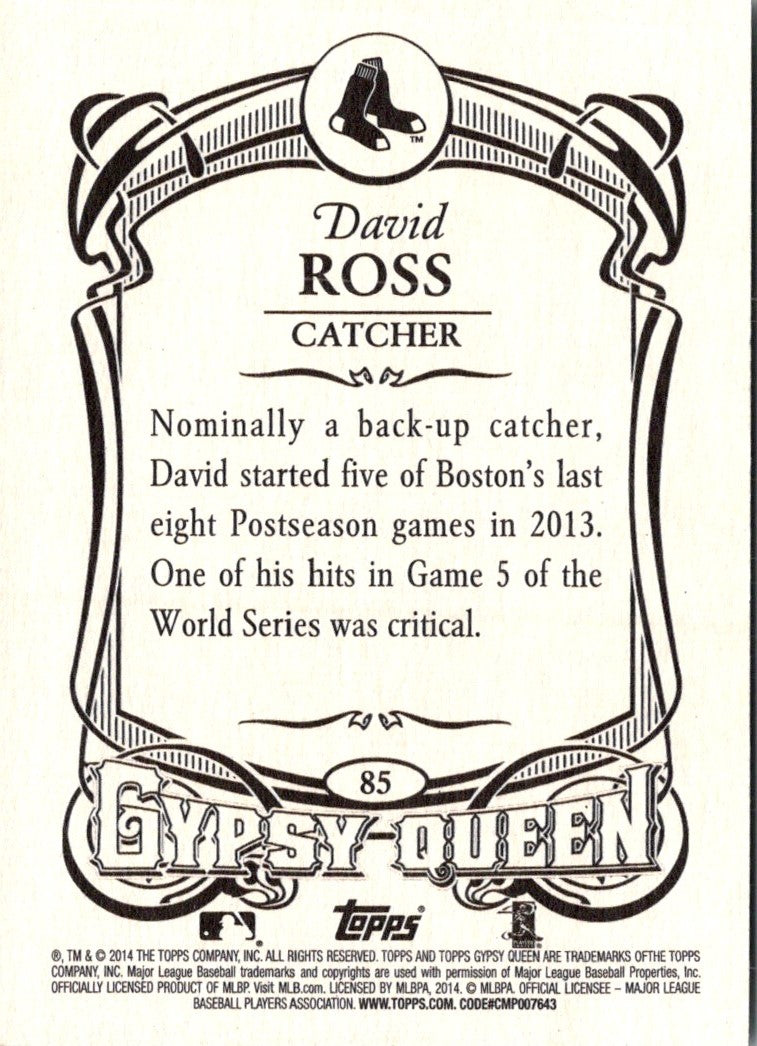 2014 Topps Gypsy Queen David Ross