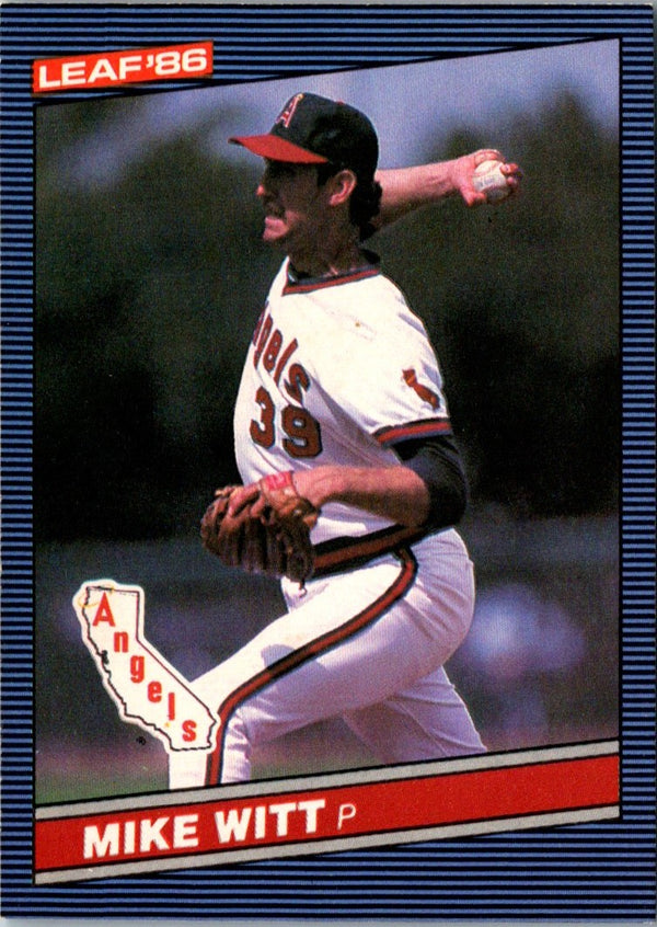 1986 Leaf Mike Witt #112