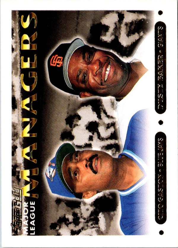 1993 Topps Gold Cito Gaston/Dusty Baker #514