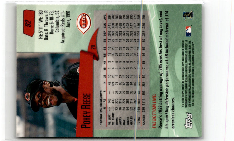 2000 Stadium Club Pokey Reese