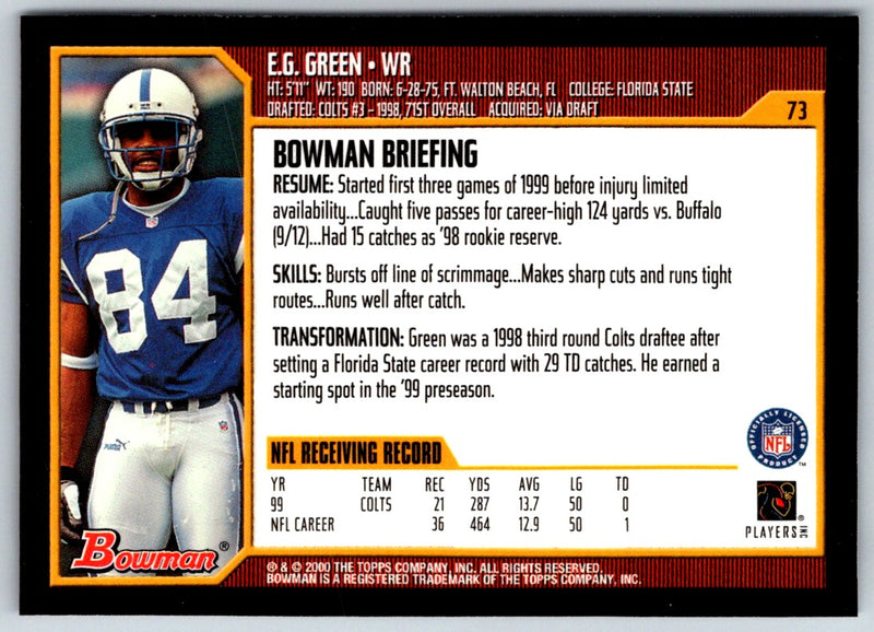 2000 Bowman E.G. Green