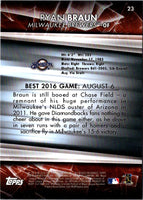 2016 Bowman's Best Ryan Braun #23
