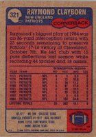 1985 Topps Raymond Clayborn #321