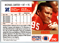 1991 Pro Set Michael Carter #290