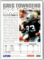 1992 SkyBox Impact Greg Townsend #202