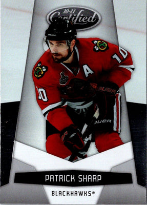 2010 Panini Certified Mirror Black Materials Prime Patrick Sharp #35