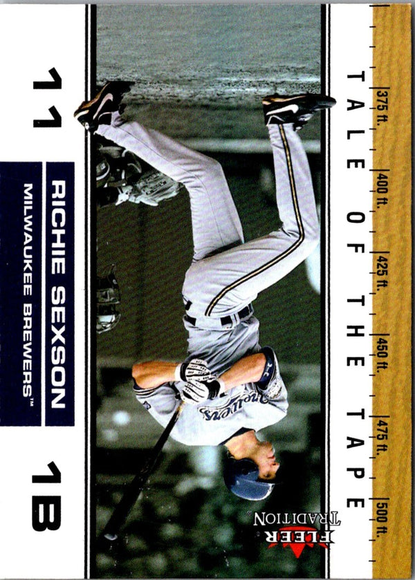 2002 Fleer Tradition Update Richie Sexson #U399