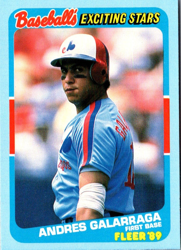 1989 Fleer Exciting Stars Andres Galarraga #13