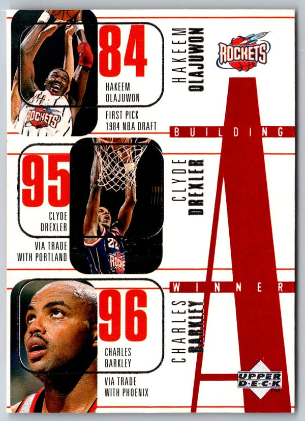 1996 Upper Deck Hakeem Olajuwon/Clyde Drexler/Charles Barkley/Kevin Willis/Brent Price #145