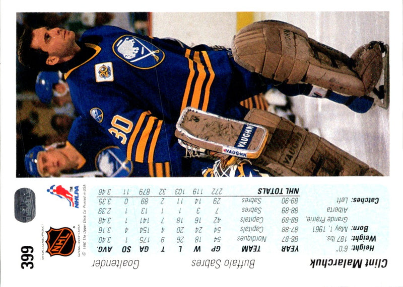 1990 Upper Deck Clint Malarchuk