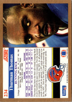 1991 Score Thurman Thomas #234