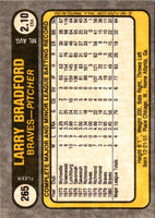 1981 Fleer Larry Bradford #265
