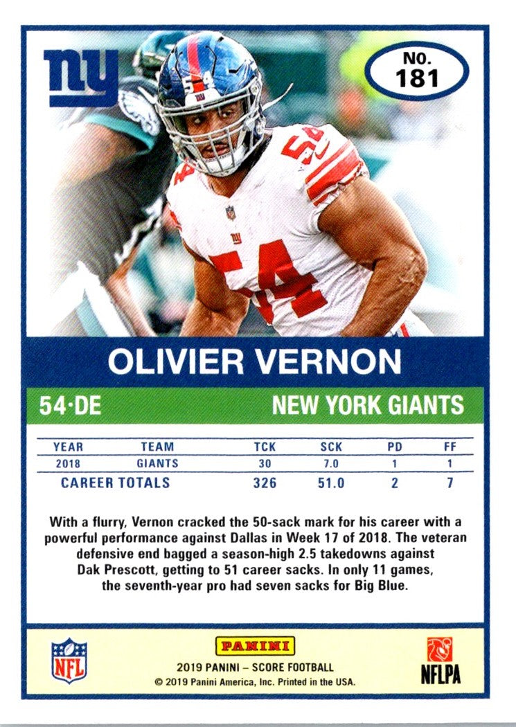 2019 Score Olivier Vernon